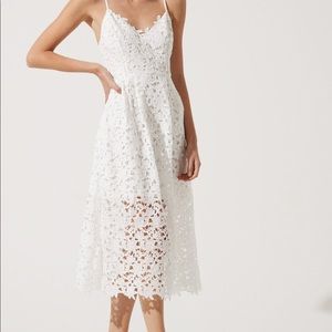 Lace A-Line Midi Dress